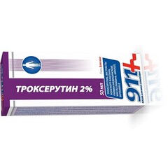 911 Гель косметический для ног тонизирующий, охлаждающий Троксерутин , 50 мл