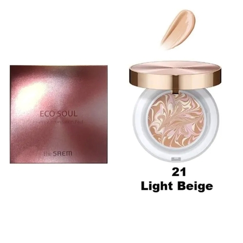 The Saem Eco Soul Essence Foundation Pact Пудра для лица компактная тональная