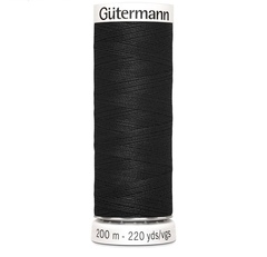 Нить Sew-All 200 м, Gutermann, 000 черный