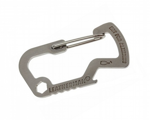 Карабин Leatherman Carabiner серебристый, нержавеющая сталь (доп.ф.:открывашка) (930378)