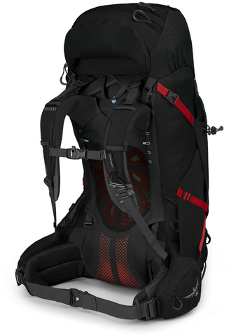 Картинка рюкзак туристический Osprey Aether Plus 60 Black - 2