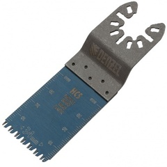 Насадка для МФИ режущая пазовая прямая HCS по дереву ламинату  34х2,5мм  крупный зуб Denzel