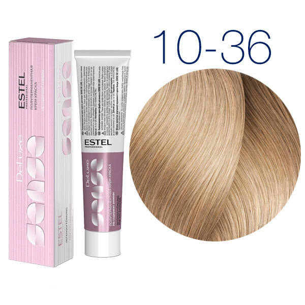 Купить Estel Professional DeLuxe Sense 10-36 (Светлый блондин золотисто ...