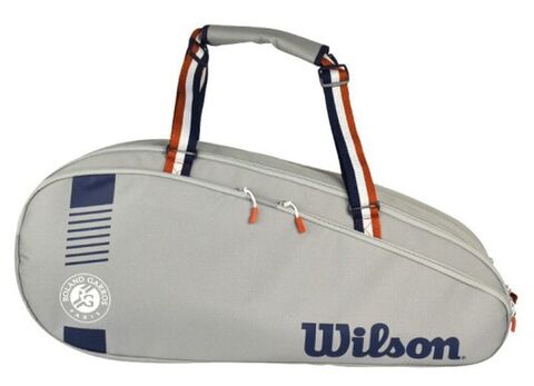 Сумка теннисная Wilson Team 6PK Roland Garros - grey/blue