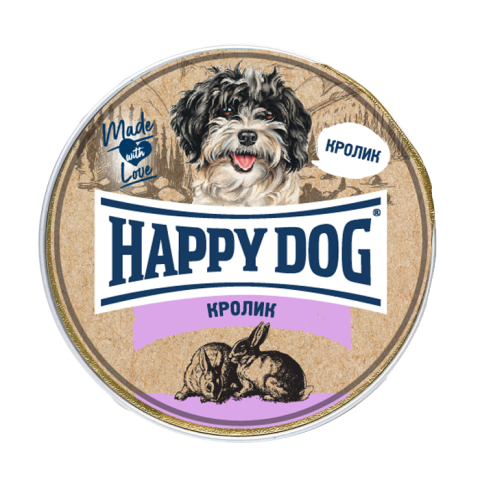 Happy Dog Natur Line консервы для собак паштет (кролик) 125 гр