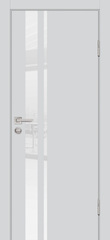 Дверь P-16 / Цвет Агат / белоснежный лакобель / Двери PROFILO PORTE