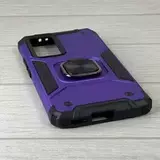 Противоударный чехол Strong Armour Case с кольцом для Xiaomi 12T, 12T Pro (Фиолетовый)