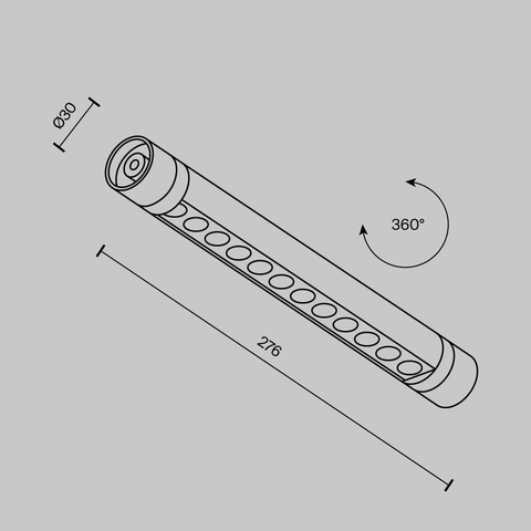 Светильник светодиодный для системы освещения Maytoni SHELF Points C149CL-L300-6W3K-B