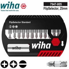 Набор бит FlipSelector SL/PH/PZ CrV 13шт Wiha 39029
