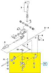 МЕХАНИЗМ ПЕРЕКЛЮЧЕНИЯ КПП (ВЕРТОЛЕТ) NEXIA, LANOS, CHANCE 1,5, LACETTI, ESP