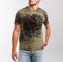 Футболка Affliction METAL GEAR BROWN