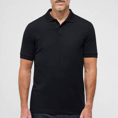 Поло мужское Eterna Slim Fit 2225-G16P-39 чёрное, короткий рукав