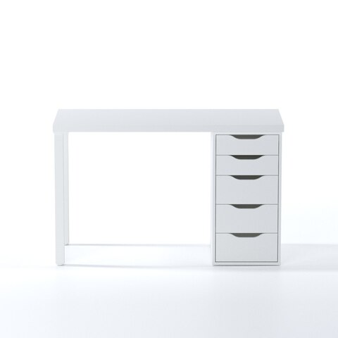 Стол письменный Ингар 1/5Т, 120*73*55 см, белый