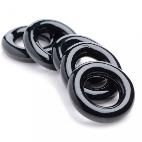 Комплект эрекционных колец для мошонки Master Series Ring Master Custom Ball Stretcher Kit, 5 шт