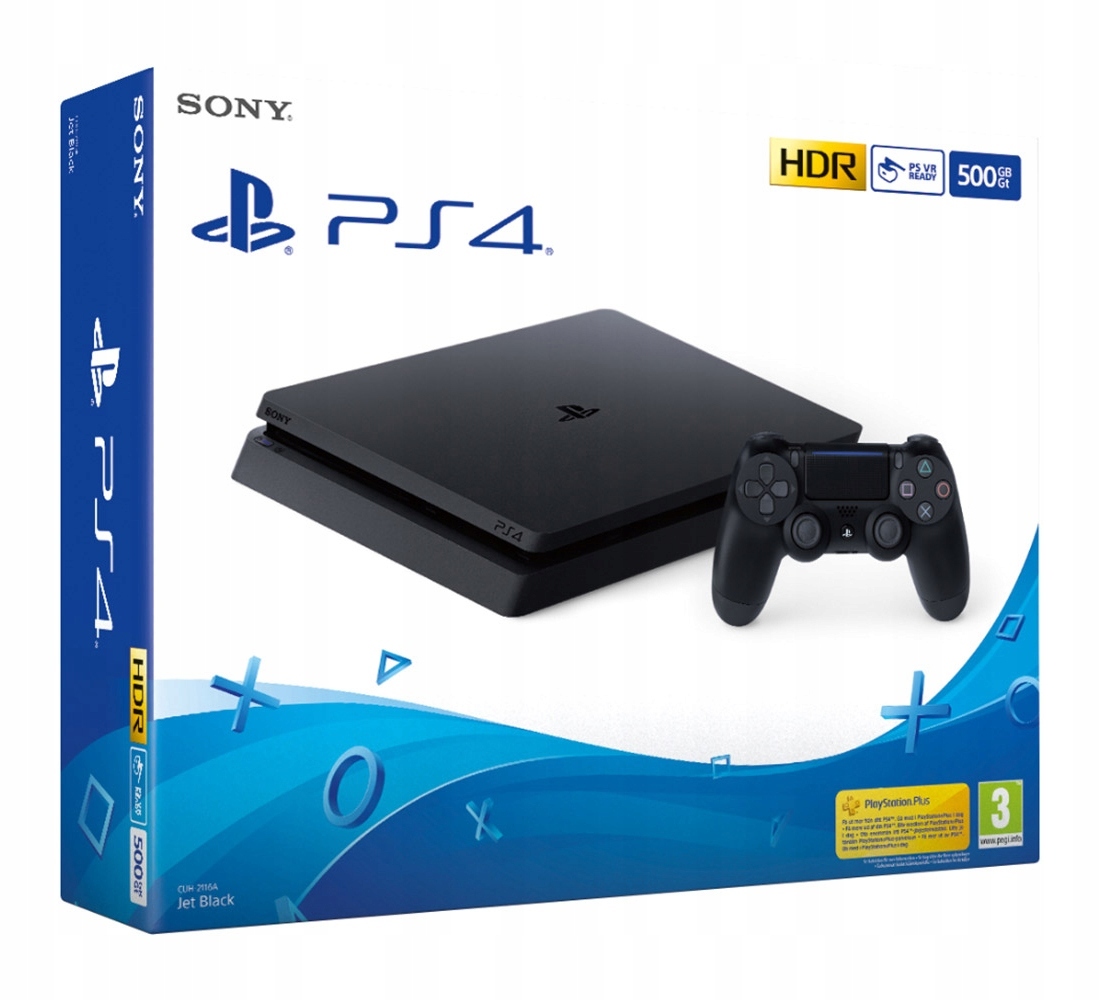 ᐉ Купить Игровая приставка Sony PlayStation 4 Slim, 500Gb, Jet Black в  Алматы по выгодной цене | ᐉ Интернет магазин электроники в Алматы | Riva.kz