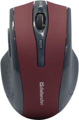 Манипулятор Defender Wireless Optical Mouse Accura &lt; MM-665 Red &gt; (RTL) USB 6btn+Roll беспр. &lt; 52668