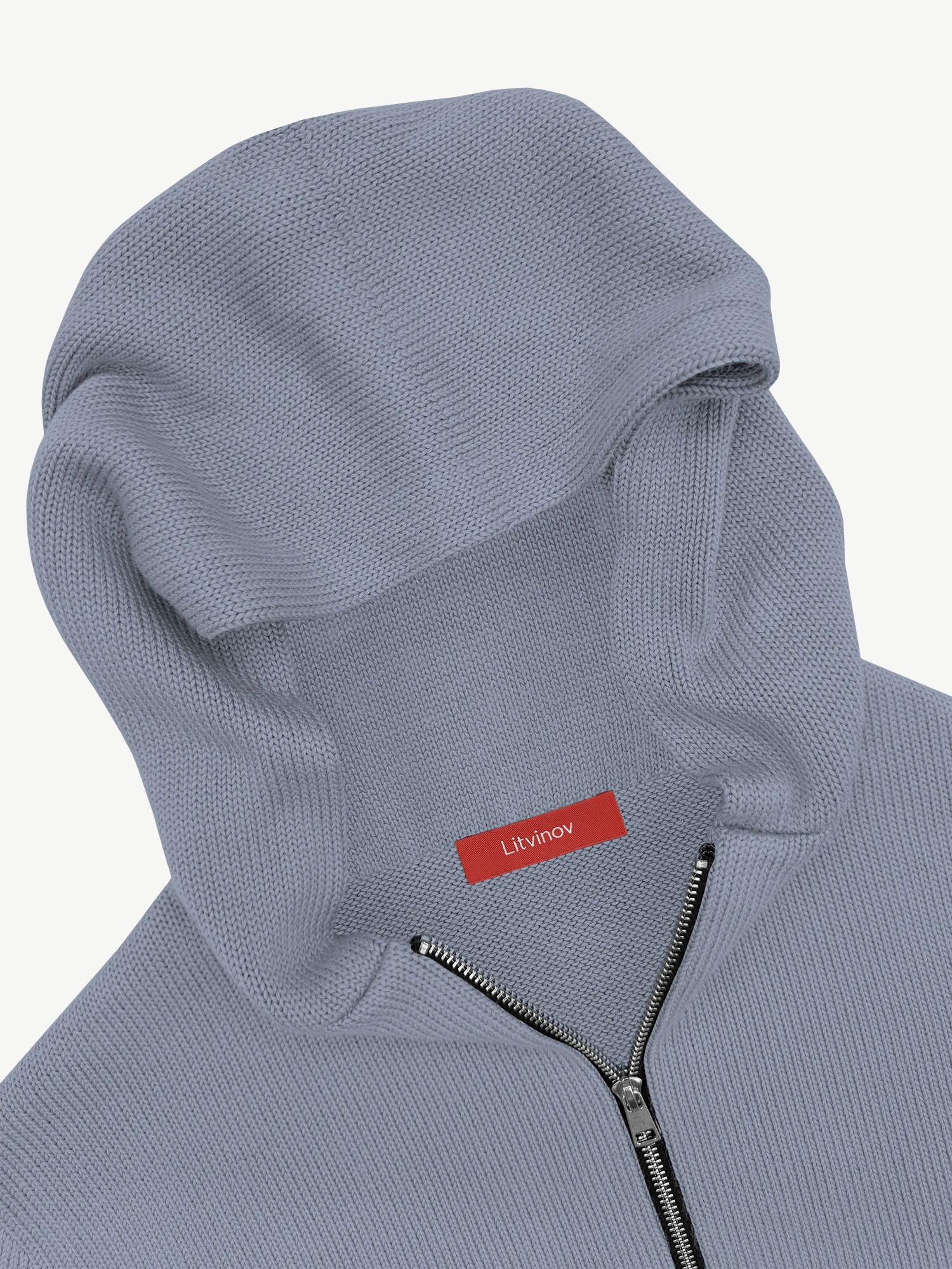 Толстовка на замке из мягкой шерсти