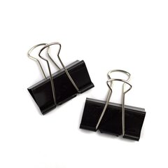 
          Зажимы для бумаг 51 мм, Alingar, черные, уп. 12 шт