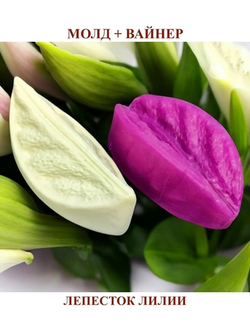 Молд+Вайнер лепесток лилии волна 11,2х5,1см