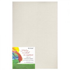 
          Набор холстов на картоне Alingar, 2 шт 20х30 см, 280г/м2, среднее зерно, хлопок, акриловая трёхкомпонентная грунтовка, прямоугольный, индивид упаковка