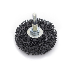 37-1-407 Круг зачист. полимер. (коралловый) штифт 6мм,Черный, medium grain (средний), 63х15мм РемоКолор