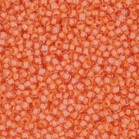 Японский бисер TOHO Round 11/0 (№963), окрашенный изнутри прозрачный