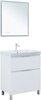 Aquanet 345677 Тумба с раковиной Алвита new 70 (Flat) напольная 2 ящ. цв. белый матовый (345677)