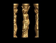 Силиконовый молд № 2011 Кариатиды 2 шт