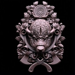 Силиконовый молд № 0702 Бык