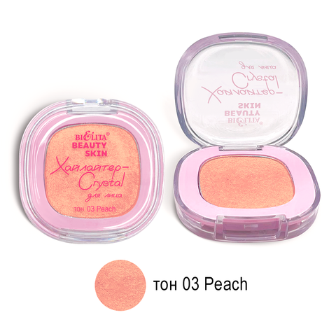 Beauty Skin Хайлайтер-Crystal для лица тон 03 peach 3,7г (Китай)
