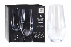 Набор стаканов для воды 2шт 580мл Garda Decor SR4000070