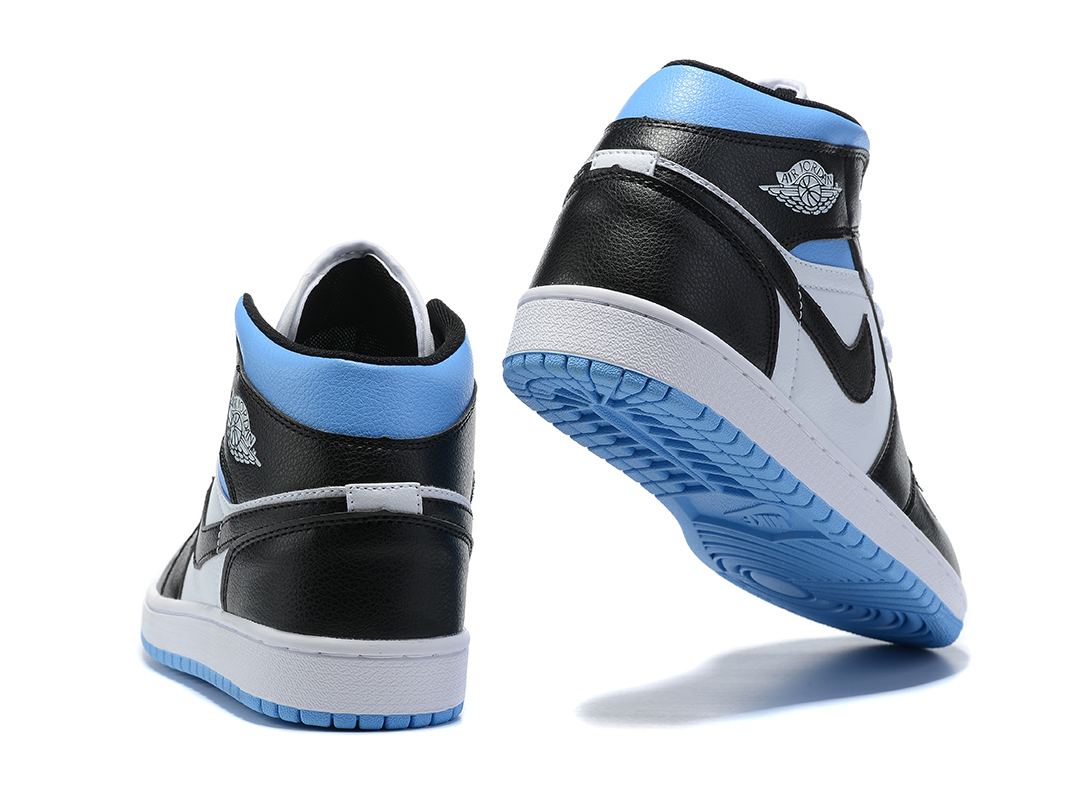 blue jordans 1 mid