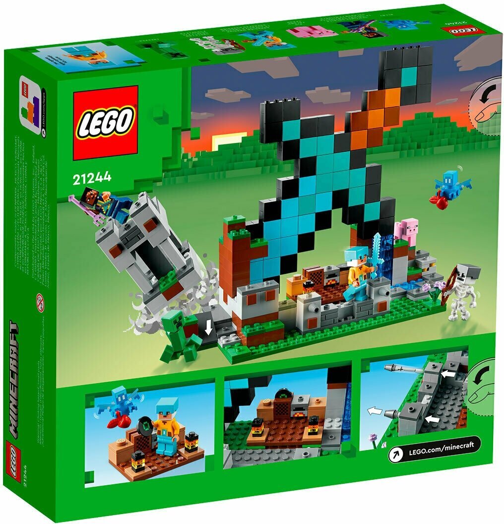 Конструктор LEGO Minecraft 21244 Застава Меча 21244 купить в  интернет-магазине Layon.ru