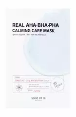 SOME BY MI Успокаивающая тканевая маска для лица  - Real AHA-BHA-PHA Calming Care Mask, 20г