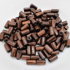 Бусины пришивные дерево, р. 6х12 мм