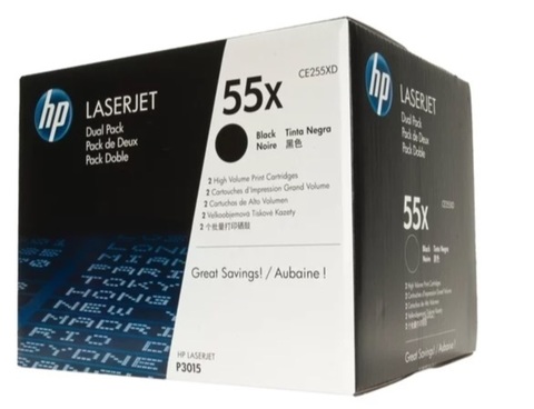 Оригинальный картридж HP CE255XD 55X черный