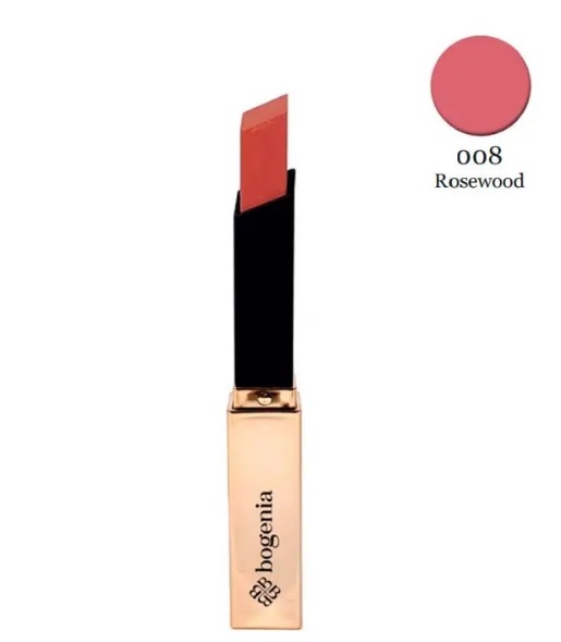 Bogenia BG700 Помада для губ "Gel Lipstick" тон 008,розовое дерево  2.2 гр