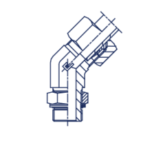 Штуцер FRG45 DS38 BSP1.1/2" (в сборе) CAST