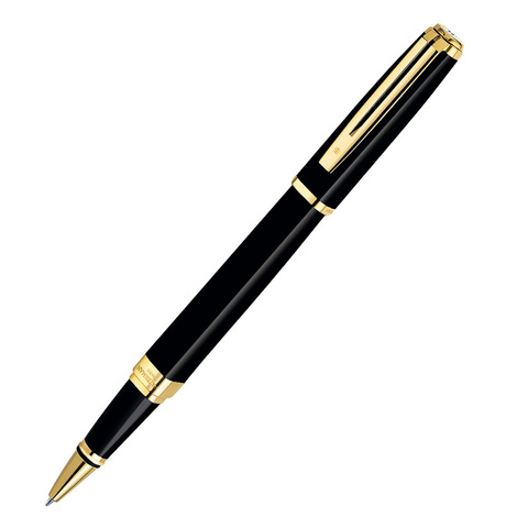 Waterman Exception - Black GT Slim, ручка-роллер, F, BL