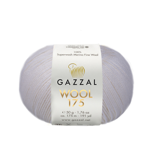 Пряжа Gazzal Wool 175 339 молочный