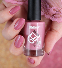 LuxVisage Лак для ногтей GEL finish тон 15 темно-розовый  9мл