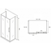 Abber Schwarzer Diamant AG30130MH-S75M-S75M Душевой уголок, 130x75x195