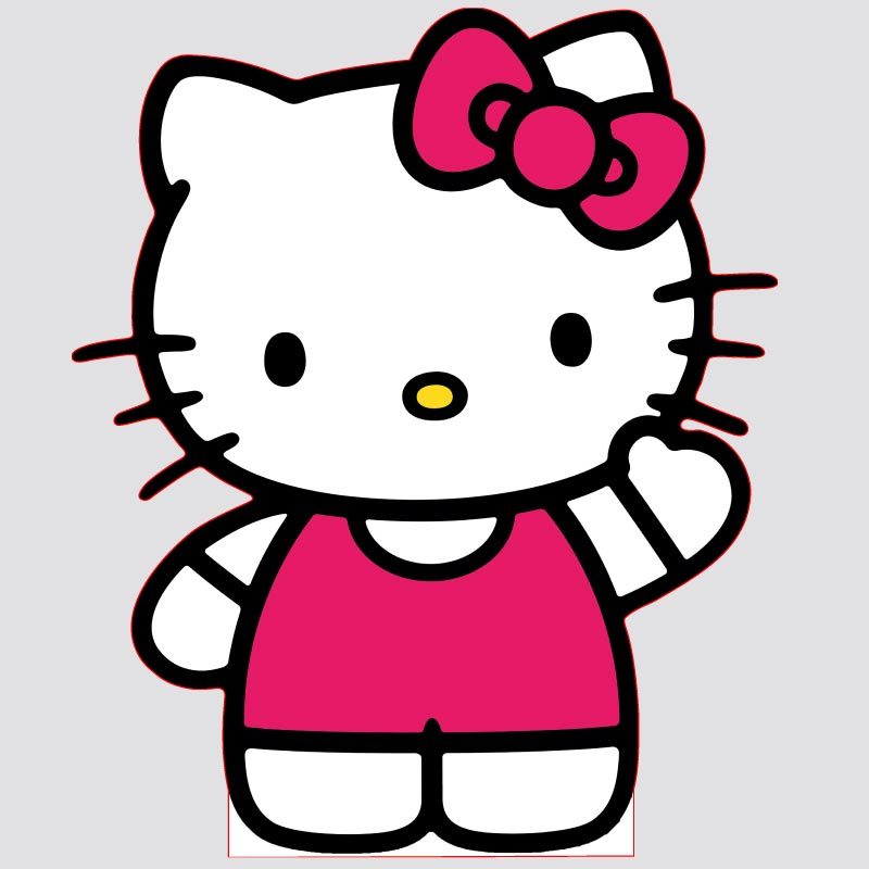 Ростовая фигура Хеллоу Китти (Hello Kitty) вид 1 (700х842 мм) - купить ...