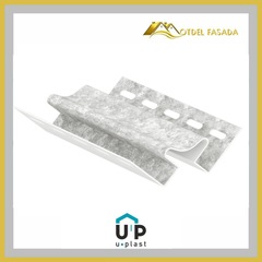 Внутренний угол Юпласт Кварцит Светло-Серый 3050мм