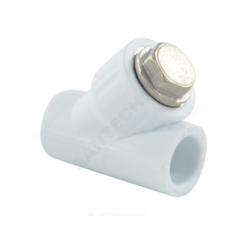 Фильтр PP-R сетчатый белый Дн 25х45гр внутренняя пайка VALFEX 10141025