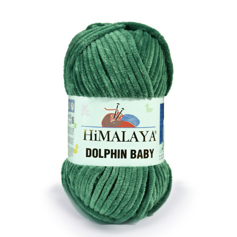 Пряжа Himalaya Dolphin Baby арт. 80360 зеленое яблоко