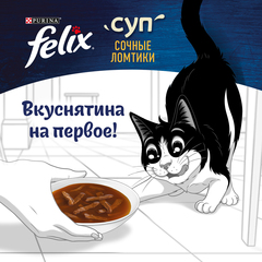 Felix пауч для кошек суп (ягненок) 48 г