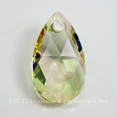 6106 Подвеска Сваровски Капля Crystal Luminous Green (28 мм)