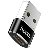 Переходник Type-C на USB 2.0 Hoco UA6 (Черный)