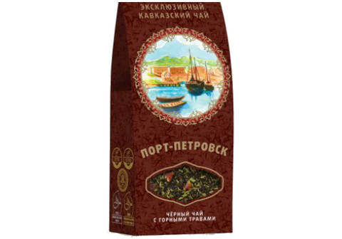 Чай кавказский черный с горными травами Порт-Петровск, 50г